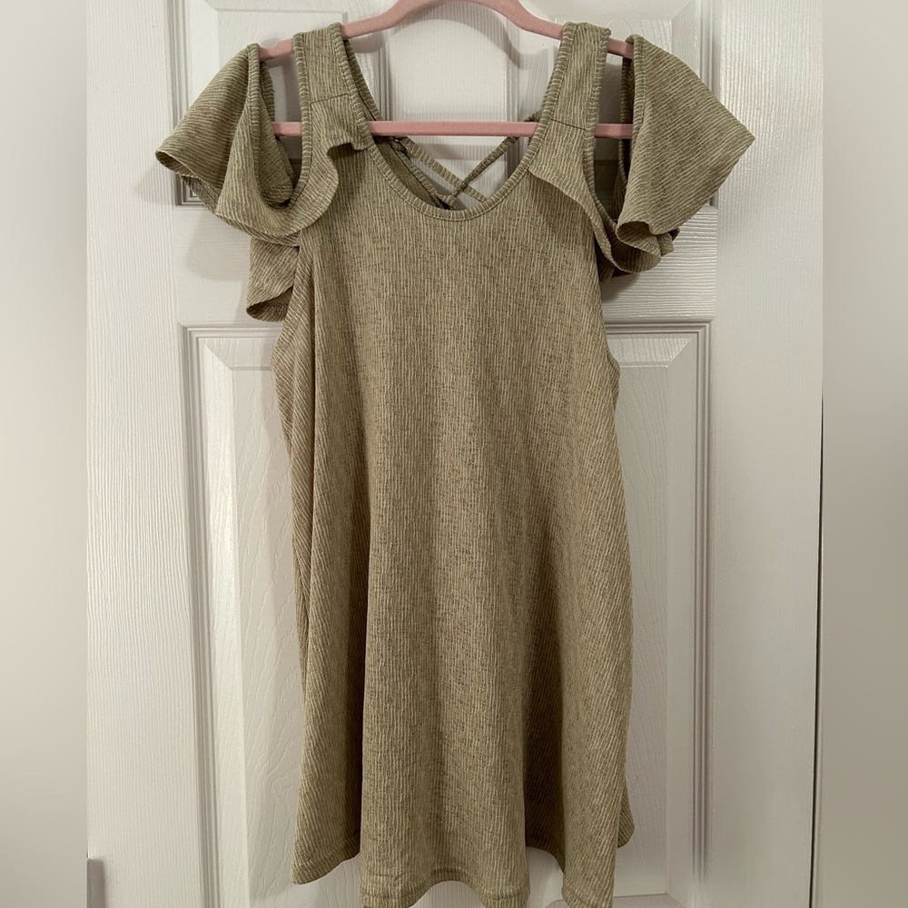 Umgee Off-the-Shoulder Sage Green Top